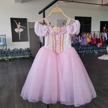 Pigūs Vaikų Mergaičių Pasirinktinis Dydis pasirinktą Spalvą iš Anksto profesinės Veiklos Dėvėti Rožinė Romantiškas Baletas Tutu Suknelė