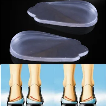 1 Pora Silikono Flatfoot Vidpadis Su Aštuonių Kojų Pėdų Orthotic Varus Teisinga Lipni XO Tipas Kojos Orthotic Kulnas Pleištas Sveikatos Priežiūros