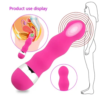 1 Vnt Vibratorius Stick Massager Suaugusiųjų Produkto Sekso Žaislas Vandeniui Saugiai Moterų Lady Vandeniui Saugiai Vibratorius Stick