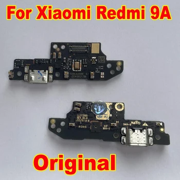 100% Originalus Geriausias USB Įkrovimo lizdas Mokestis Valdybos Flex Kabelis Xiaomi Redmi 9A Dokas Plug Jungtis Su MIC Mikrofonas