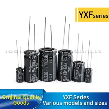 10VNT Originalas Brand New RUBYCON YXF Serijos Aliuminio Elektrolitinių Kondensatorių 6.3 V 10V 16V 25V 35V 50V 63V 100V 1~10000UF