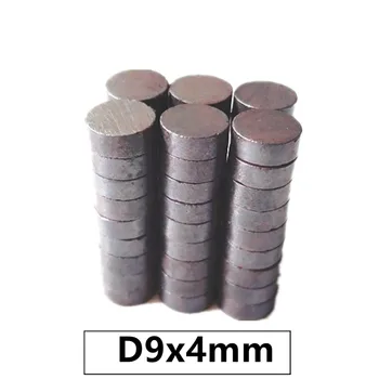 10vnt/daug Y30 Disko Ferito Magnetas 9*4 mm Nuolatinis magnetas 9mm x 4mm Juodas Apvalus Garsiakalbis 9x4 mm