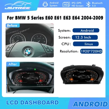 12.3 Colių BMW 5 Series E60 E61 E63 E64 2004-2009 Skaitmeninis Prietaisų Skydelis Virtualios Prietaisų skydelis Kabinos LCD Spidometras