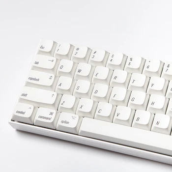124 klavišus Balta Retro Stiliaus PBT Dažų Subbed Keycaps už MX Jungiklis Mechaninė Klaviatūra XDA aplinkos Klavišą Caps