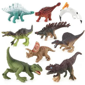 12pcs Nustatyti, Mini Gyvūnai Dinozauro Modeliavimo Pterosaur Tyrannosaurus Lėlės Modelio Duomenys Kolekcija Vaikams Žaislas, Dovana, Namų Puošybai
