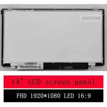 14.0 IPS Nešiojamas LCD Ekranas NV140FHM-N49 V8.0 V8.2 Įstatykite B140HAN04.2 Lenovo ThinkPad E480 E485 E490 E495 1920x1080 30pin eDP