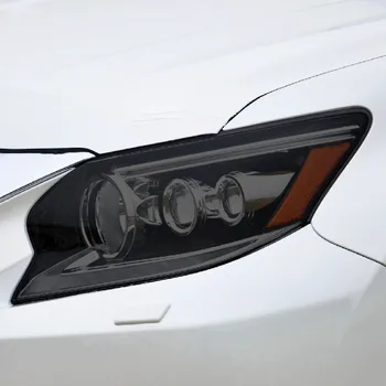 2 Vnt Automobilių Žibintų Apsaugos Atspalvis Filmas Dūmų Juoda TPU Apsauginiai Skaidrūs Įklija, Lexus GX GX460 2014-2020 Priedai