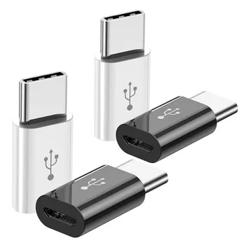 2000pcs Micro USB Į USB C Adapteris Mobilaus Telefono Adapterio Tipas-c Sąsaja Duomenų Eilutė Įkrovimo Konverteris, Skirtas 