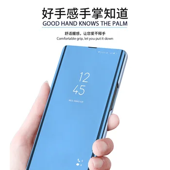 2023 Smart Veidrodis, Flip Stovėti Telefoną Atveju Huawei P Smart 2021 Y7A Z S PSmart Plius 2019 Y8P Y7P Y6P Y5P Y9A 2020 Padengti Coque