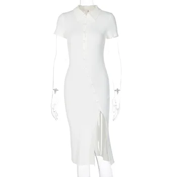 2023 Trumpas Rankovės Sagos Kratinys Ritininės Seksuali Suknelė Rudens Žiemos Moterų Mados Streetwear Komplektus Šalies Elegantiškas Drabužiai