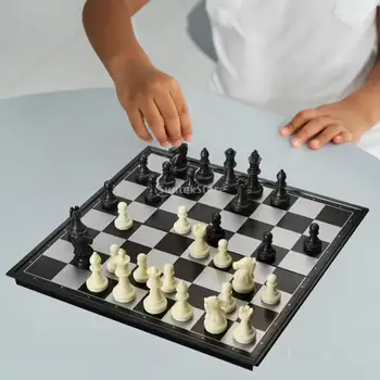 2023 karšto Tarptautinės Šachmatų Lankstymo Magnetinio Plastiko šachmatų lentos stalo Žaidimas Nešiojamų Vaikų Švietimo Žaislas Šeimos Šachmatų Žaidimas