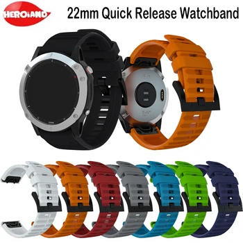 22MM Watchband Dirželis Garmin Fenix 5/5 Plius 6/6 Pro Smart Žiūrėti Greito Atleidimo Easyfit Riešo Garmin Forerunner 935 945
