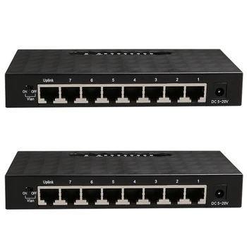 2X 8 Port Gigabit ethernet Tinklo Jungiklio, 1000Mbps Gigabit Ethernet Tinklo Jungiklio, Lan Ethernet 
