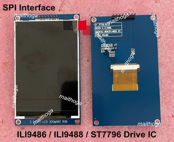 3.5 colių 8PIN SPI TFT LCD Spalvotas Ekranas su Adapteriu Valdybos ILI9488 ST7796 Ratai IC 320(RGB)*480