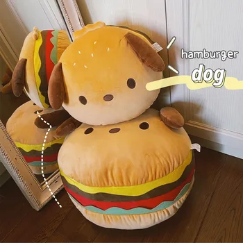 33-40CM Kawaii Animacinių filmų Hamburger Pochacco Pliušinis Žaislas Mielas Pagalvė Pagalvėlės Kūrybos Minkštas Iškamšos Pagalvę Pliušinis Lėlės Dovana