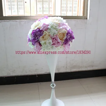 40cm 5vnt/daug Mixcolor vestuvių dekoravimas kelių sukelti dirbtinės gėlių kamuolys stalo puošmena, gėlių kamuolius Arch gėlių TONGFENG