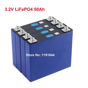 4PCS/Daug LiFePO4 3.2 V 50Ah 12V 50Ah Baterija E-Scooter 