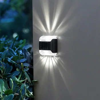 4pcs LED Lauko Apšvietimas Vandeniui Saulės Lauko Saulės spindulių Lempa, Sensorinis Jungiklis Lengvas Montavimas Lengvas, skirtas Kiemas, Parkas