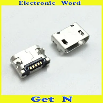 500pcs 7.2 mm 5P Micro USB Female Lizdas Lizdai Kriaukle Tipas Micro USB Uodega Įkrovimo Jungtys