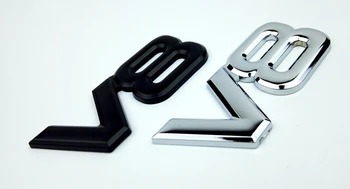 50X Auto Metalo Lydinio 3D V8 Logotipas Variklio darbinis Tūris šildomos Galinės Automobilio Ženklelis Lipdukas 