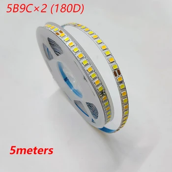 5meters 2835-7mm-180D dual spalvos LED juostelės remontas šviestuvai, LED juostelės 5B9CX2colors（2 suvirinimo taškas）