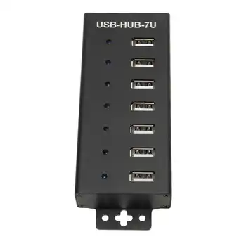 7 Port USB HUB Pramoninės Klasės USB2.0 HUB Kelių Apsaugos USB2.0 Multi Sąsaja Hub 100-240V karšto pardavimo