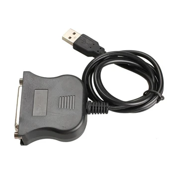 80cm USB 2.0 25 Pin Lygiagrečiai Uosto Spausdintuvo Kabelis IEEE 1284 USB Lygiagrečiai Adapteris, Laidas USB į DB25 25Pin Lygiagrečiai
