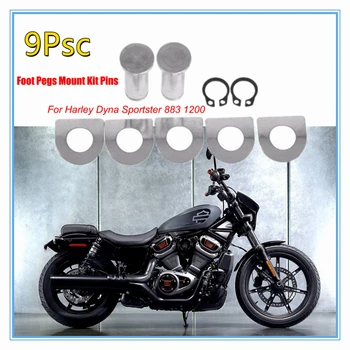 9X/1Set Motociklo Koja Vinys Mount Kit Kaiščiai Harley Turistinis Dyna Sportster XL 883 1200 Softail V Rod Naktį Lazdele FLHX Kelių Karalius