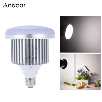 Andoer 50W 5500K 72 Granules, E27 Lizdo Užpildykite Softbox Fotografijos LED Lempos, Lemputės, skirtas DSLR Camera & Išmaniojo telefono Fotografavimo