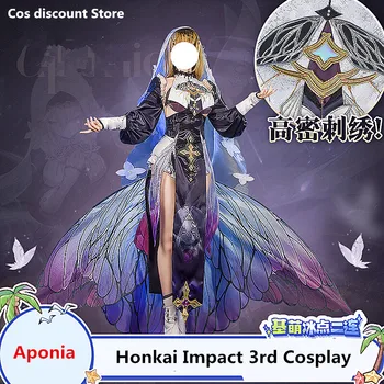 Aponia Cosplay Kostiumų Žaidimas Honkai Poveikio 3 Cosplay Kostiumų Anime Moterų Mados Suknelė Vaidmenų Drabužių Dydžiai S-XL Nauja