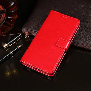 Atveju, LG K6/G6 Mini padengti Prabangus Odinis Flip Case for LG K6/G6 Mini Apsauginis Telefono dėklas galinį dangtelį