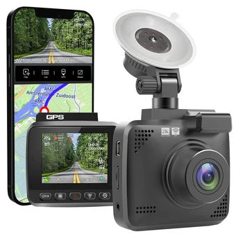 Automobilių Brūkšnys Cam Dvigubo Objektyvo 2K HD 1296P Įrašymo Automobilio Kamera Pastatyta G Jutiklis, Auto Vaizdo Kamera, DVR Naktinio Matymo GPS Stovėjimo Stebėti