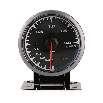 Automobilių Turbo Boost Matuoklis Daviklis 2.5 Colių 60mm 7 Spalvų Šviesos Patvarus 12V Transporto priemonės