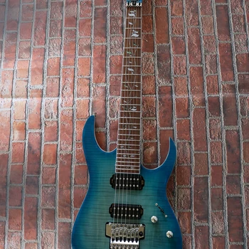 Blue gradient gitara, kulka natūra, aukštos kokybės elektrinė gitara, super gražus natūra