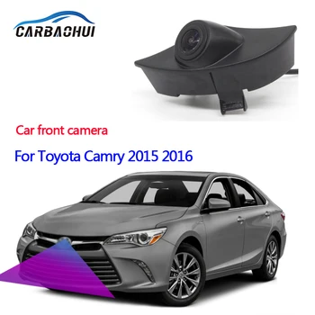 CCD Full HD Automobilio Vaizdas iš Priekio Logotipą, Parkavimo Kamera, Vandeniui Naktinio Matymo Toyota Camry 2015 2016 Įdiegta pagal automobilio logotipas