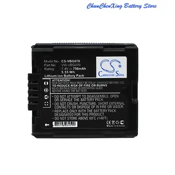 Cameron Kinijos 750mAh Baterija Panasonic HDC-SX5,NV-GS330,NV-GS500,PV-GS320,PV-GS80,HDC-SD9,HDC-HS9,HDC-HS9,HDC-SD1,SD700,SD600