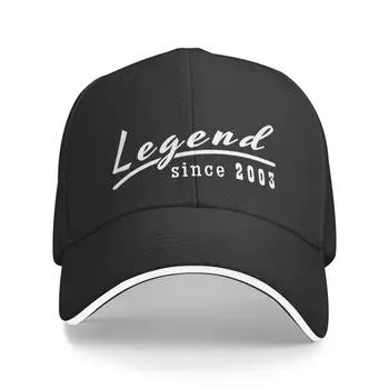 Custom Legenda Nuo 2003 metų Gimtadienį Beisbolo Kepurė Vyrams, Moterims, Reguliuojamas Tėtis Skrybėlę Sportas