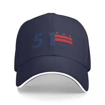 DC Valstybingumo 51 vėliava Beisbolo kepuraitę Skrybėlės Beisbolo Kepurė Hat Moteris Bžūp VYRIŠKI