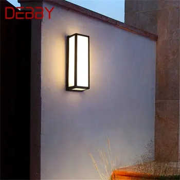 DEBBY Klasikinės Lauko Sienos Sconces Šviesos diodų (LED atspari Vandeniui IP65 Lempos Namų Balkono Apdaila