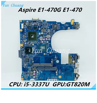 EA40-CX MB 12280-3 48.4LC02.031 NBMJY11003 ACER Aspire EB-470 E1-470 e1-470G Plokštė Su 820M GPU SR0XL I5-3337U CPU
