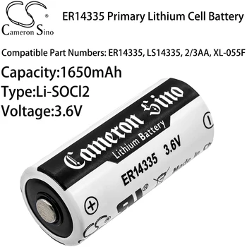 ER14335 Pirminių Ląstelių Ličio Baterija Vienkartinės Didelės Talpos Ličio Baterija 1650mAh Li-SOCl2 3,6 V LS14335, 2/3AA, XL-055F