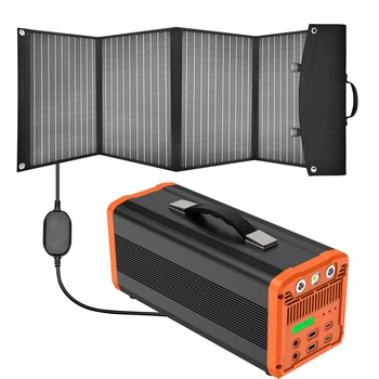 ES-300B saulės baterijos, 12v nešiojamasis maitinimo šaltinis keitiklis saulės elektros sistemos, saulės energijos rinkinys