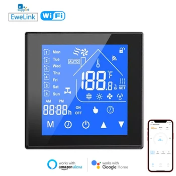 Ewelink WiFi Termostatas Smart Temperatūros Reguliatorius LCD Elektrinis Grindų Termostatas Vandens/Dujų Katilas Su Alexa 