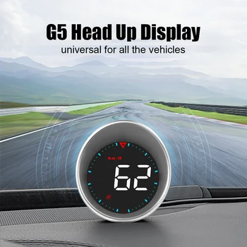 GPS Kompasas USB HUD LED Apšvietimas, Automobilių Head Up Display Spidometras RPM MPH Skaitmeninį Signalą Nustatyti Universaliųjų G5 Auto Priedai