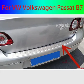 Galinis Bamperis Raštas bagažo skyriaus Slenksčio Protektoriaus Plokštelės viršelio Apdaila VW Volkswagen Passat B7 2011 2012 2013 2014 2015