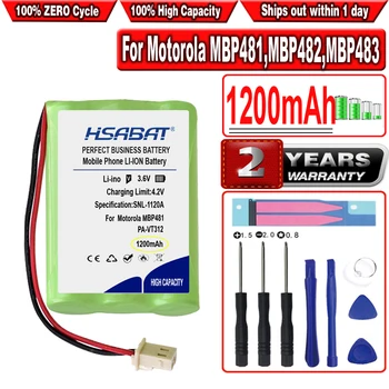 HSABAT 1200mAh GP80AAAHC3BMX,HRMR03 Baterija Motorola MBP481,MBP482,MBP483