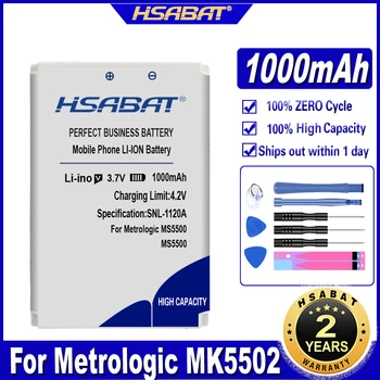 HSABAT MS5500 SP5500 1000mAh Baterija CipherLab 8001 už Metrologic MK5502 MK5502-79B6107 MK5502-79B614 MK5502-79B639