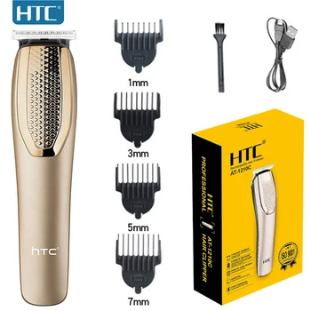 HTC USB Elektrinių Plaukų Kirpimo mašinėlių Įkrovimo Skustuvas Barzda Žoliapjovės Profesinės Vyrų Plaukų Pjovimo Staklės Barzda Kirpykla Plaukų kirpimas