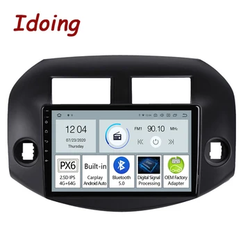 Idoing PX6 Automobilio Radijo Android 11 Auto Multimedia Player Toyota RAV4 3 XA30 2005-2013 GPS Navigacijos Galvos Vienetas Plug And Play