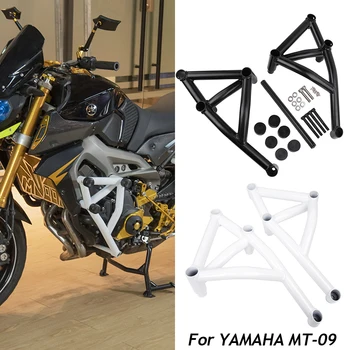 Juoda Stunt Narve Variklio apsauga Avarijos Baras apsaugos Yamaha MT09 FZ09 Bandomųjų Už FZ-09 2014 2015 2016 Motociklų Dalys
